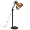 vidaXL Golvlampa 25 W antik m&auml;ssing 30x30x100-150 cm E27