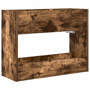 vidaXL F&ouml;rvaringskrok & St&auml;ll R&ouml;kt ek 65 x 24 x 50 cm Konstruerat tr&auml;