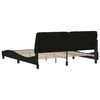 vidaXL Bed Frame without Mattress Black 180x200 cm Fabric