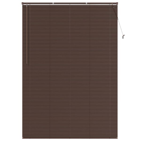 vidaXL Persienn Justerbar M&ouml;rkbrun med M&ouml;nster 213 x 150 cm PVC