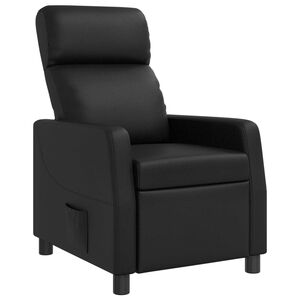 vidaXL Recliner Svart Konstl&auml;der