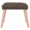 vidaXL Fotpall taupe 45x29,5x35 cm tyg