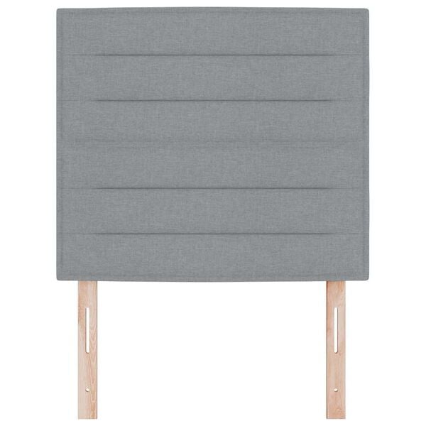 vidaXL Huvudgavel med huvudgavel Ljusgr&aring; 100 cm Konstl&auml;der