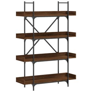 vidaXL Bookcase 4 niv&aring;er Medium Brown Oak