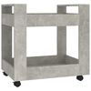 vidaXL Skrivbordsvagn betonggr&aring; 60x45x60 cm konstruerat tr&auml;