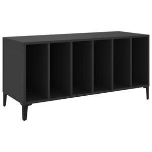 vidaXL Stereob&auml;nk svart 100x38x48 cm konstruerat tr&auml;