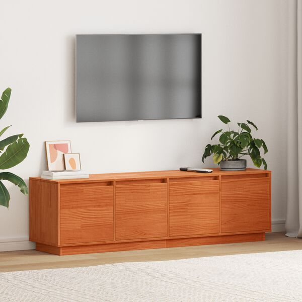 vidaXL TV-sk&aring;p Brun 156 x 37 x 45 cm Konstruerat tr&auml;