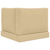 vidaXL Utomhus Soffa Kudde 3 pcs Beige Polyester