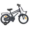 vidaXL Barncykel 12 Tum f&ouml;r 2-4 &aring;ringar M&ouml;rkgr&aring;