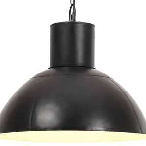 vidaXL H&auml;nglampa industriell 25 W svart rund 48 cm E27