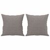 vidaXL 2-sits soffa med prydnadskuddar taupe 120 cm tyg