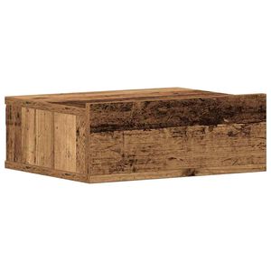 vidaXL Sv&auml;vande s&auml;ngbord gammalt tr&auml; 40x32x15 cm konstruerat tr&auml;