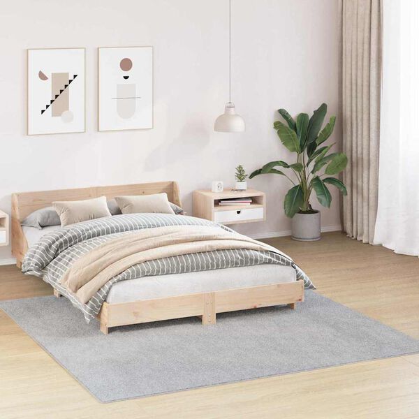 vidaXL Anti-glid Shaggy Matta Gr&aring; 200 x 200 cm PP