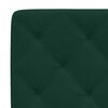 vidaXL Bed Frame with LED without Mattress Dark Green 120x200 cm Velvet