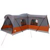 vidaXL T&auml;lt f&ouml;r 16 personer med tak Gr&aring; och orange 680 x 510 x 210 cm
