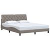 vidaXL Bed Frame without Mattress Taupe 160x200 cm Fabric
