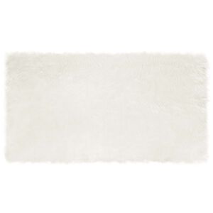 vidaXL Fuskf&auml;ll matta TAFALLA Vit 60 x 110 cm Polyester