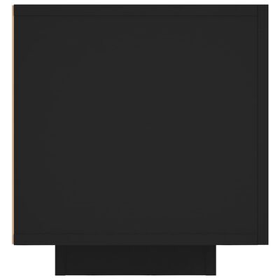 vidaXL TV-bänk med LED-belysning svart 160x35x40 cm