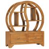 vidaXL Sk&aring;p med yin yang-hylla 68x26x83 cm massiv teak