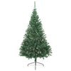 vidaXL Konstgjord F&ouml;rbelyst Julgran med 300 LED-lampor Gr&ouml;n 210 cm PVC
