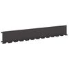 vidaXL Kant f&ouml;r gr&auml;smatta 10 st 102 x 15 x 4 cm St&aring;l Svart