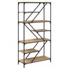 vidaXL Hyllsystem 9 niv&aring;er 91 x 36 x 176 cm Konstruerat tr&auml; Artisan Ek