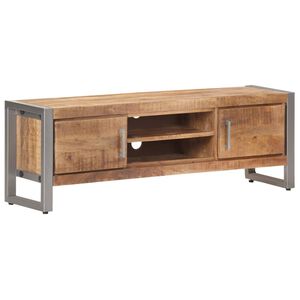 vidaXL Tv-b&auml;nk 120x30x40 cm grovt mangotr&auml;
