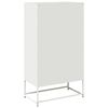 vidaXL Högbord vit 68x39x123 cm stål