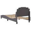 vidaXL Bed Frame "Viana" without Mattress Grey 90x190 cm Faux Leather