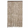 vidaXL Insektsgardin beige och brun 118x220 cm chenille