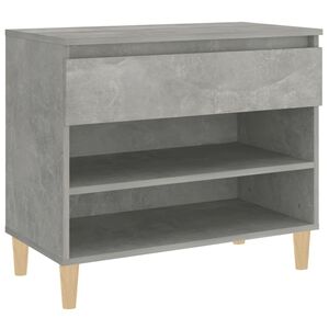 vidaXL Skosk&aring;p betonggr&aring; 70x36x60 cm konstruerat tr&auml;