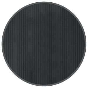 vidaXL Matta rund gr&aring; 60 cm bambu