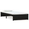 vidaXL S&auml;ngram svart massiv furu 75x190 cm