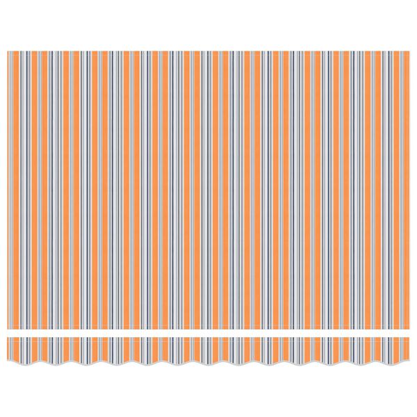 vidaXL Utf&auml;llbar markis Bl&aring; och Orange 350 x 250 cm