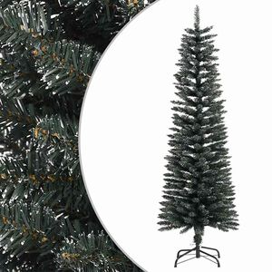 vidaXL Smal plastgran med fot gr&ouml;n 150 cm PVC