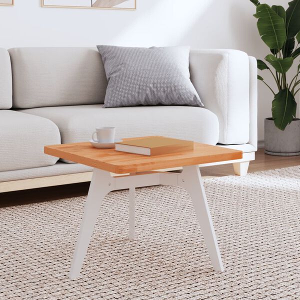 vidaXL Bordsskiva 50x50x2,5 cm fyrkantig massivt boktr&auml;