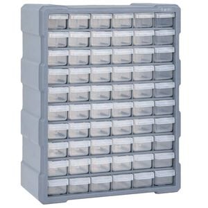 vidaXL Sortimentsk&aring;p med 60 l&aring;dor 38x16x47,5 cm