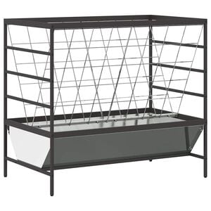 vidaXL Lantbruks Foderautomat Silver 100 x 60 x 90 cm