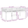 vidaXL Barnsäng utan madrass 80x200 cm massiv furu