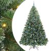 vidaXL Konstgjord julgran med 300 LED-lampor Gr&ouml;n 240 cm PE och PVC