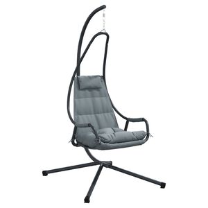 vidaXL Hängande äggstol Antracit 94 x 107 x 196.5 cm Stål