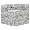 287700 vidaXL Modular Pouffe Light Grey Fabric