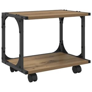 vidaXL Skrivarst&auml;ll Artisan Ek 41 x 28 x 33.5 cm Konstruerat tr&auml;