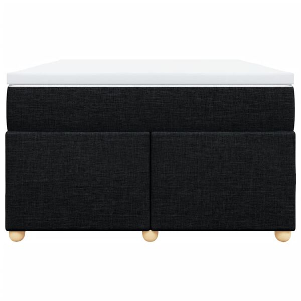 vidaXL Rams&auml;ng med madrass svart 120x190 cm tyg