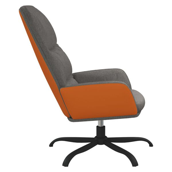 vidaXL Vilstol ljusgr&aring; tyg