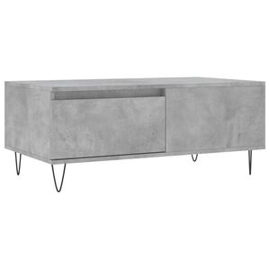 vidaXL Soffbord betonggr&aring; 90x50x36,5 cm konstruerat tr&auml;
