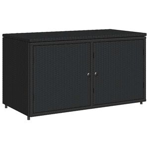 vidaXL Tr&auml;dg&aring;rdssk&aring;p svart 110x55x60,5 cm konstrotting