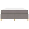 vidaXL S&auml;ngram med madrass Taupe 140 x 200 cm tyg