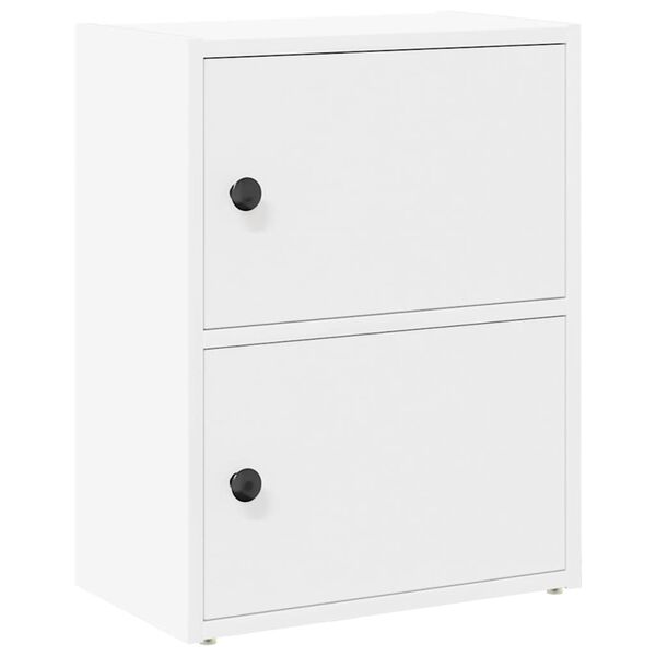 vidaXL Bokhylla vit 40x24x52 cm konstruerat trä