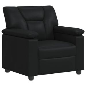 vidaXL Soffa Svart 91 x 85 x 93 cm Konstl&auml;der
